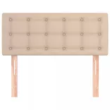 cappuccino színű műbőr fejtámla 80 x 5 x 78/88 cm