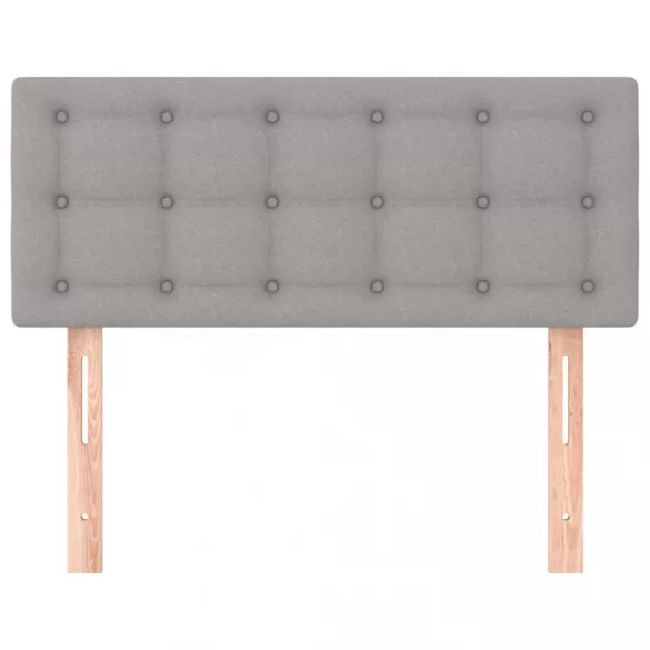 világosszürke szövet fejtámla 100x5x78/88 cm