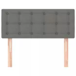 sötétszürke szövet fejtámla 100x5x78/88 cm