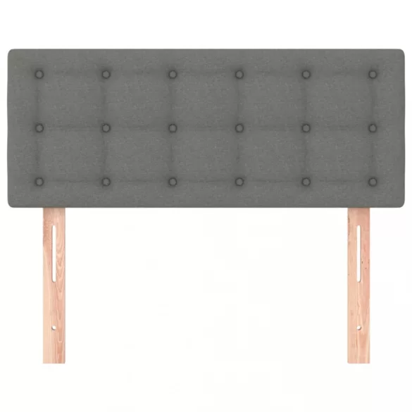sötétszürke szövet fejtámla 100x5x78/88 cm