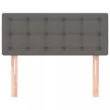 szürke műbőr fejtámla 100x5x78/88 cm