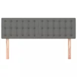 sötétszürke szövet fejtámla 144x5x78/88 cm