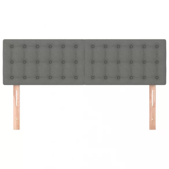 sötétszürke szövet fejtámla 144x5x78/88 cm