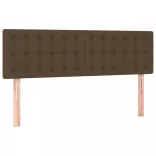 sötétbarna szövet fejtámla 144x5x78/88 cm
