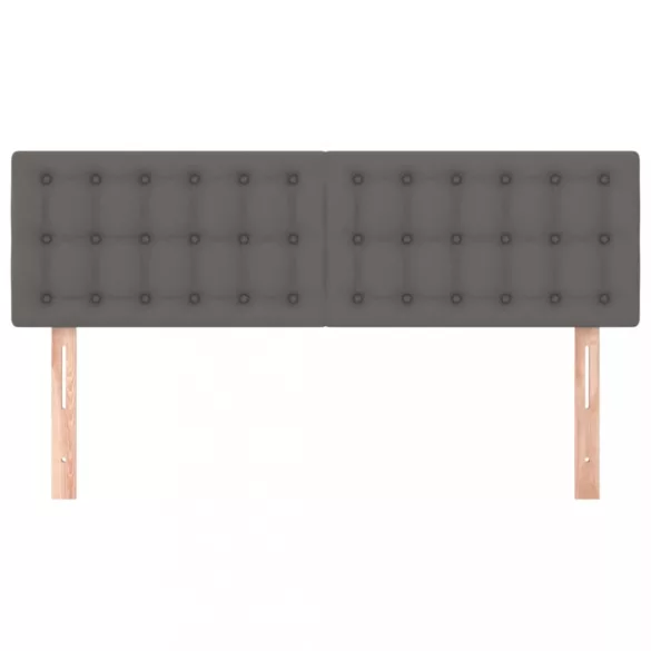 szürke műbőr fejtámla 144x5x78/88 cm