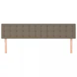 tópszínű szövet fejtámla 160 x 5 x 78/88 cm