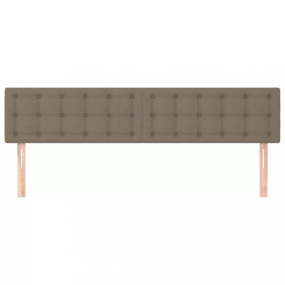 tópszínű szövet fejtámla 160 x 5 x 78/88 cm