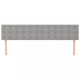 világosszürke szövet fejtámla 180 x 5 x 78/88 cm