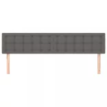 szürke műbőr fejtámla 200 x 5 x 78/88 cm