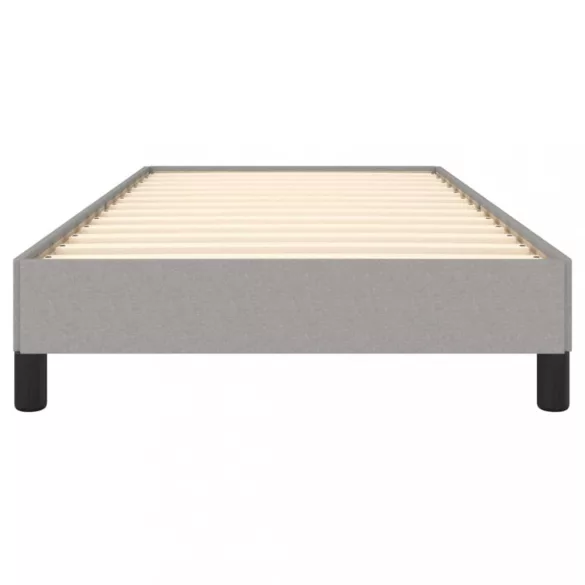 világosszürke szövet ágykeret matrac nélkül 80x200 cm