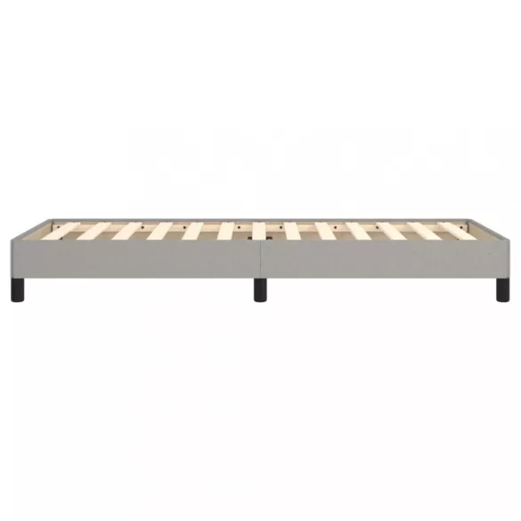 világosszürke szövet ágykeret matrac nélkül 80x200 cm