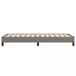 sötétszürke szövet ágykeret matrac nélkül 80x200 cm