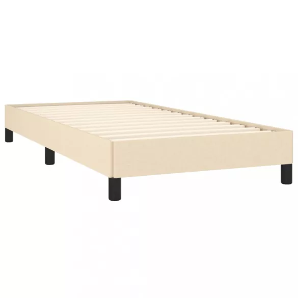 ágykeret matrac nélkül krém 80x200 cm szövet 80x200 cm