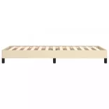 ágykeret matrac nélkül krém 80x200 cm szövet 80x200 cm