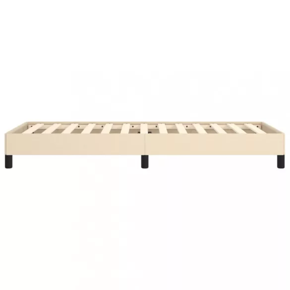 ágykeret matrac nélkül krém 80x200 cm szövet 80x200 cm