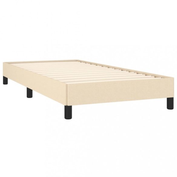 ágykeret matrac nélkül krém 90x190 cm szövet