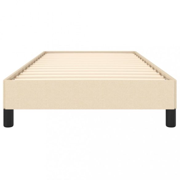 ágykeret matrac nélkül krém 90x190 cm szövet
