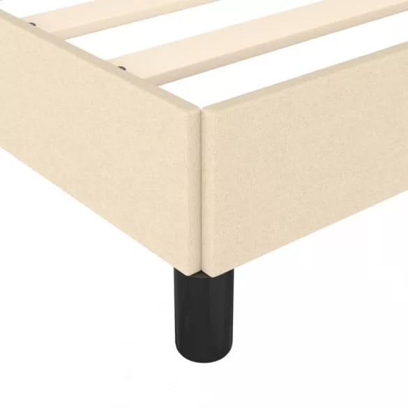 ágykeret matrac nélkül krém 90x190 cm szövet