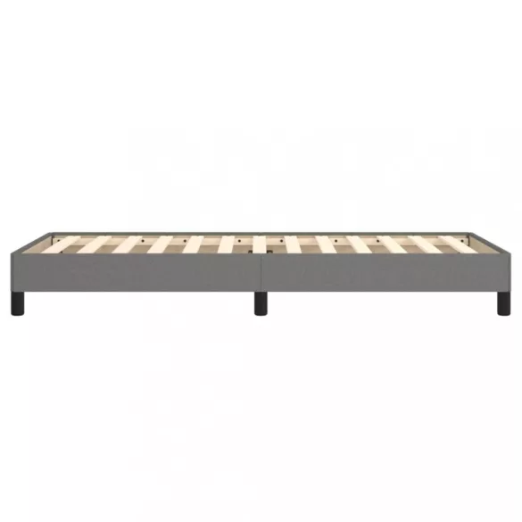sötétszürke szövet ágykeret matrac nélkül 90x200 cm