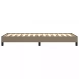 tópszínű szövet ágykeret matrac nélkül 90x200 cm