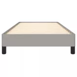 világosszürke szövet ágykeret matrac nélkül 100x200 cm
