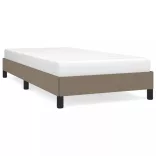 tópszínű szövet ágykeret matrac nélkül 100x200 cm