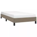 tópszínű szövet ágykeret matrac nélkül 100x200 cm
