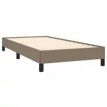 tópszínű szövet ágykeret matrac nélkül 100x200 cm