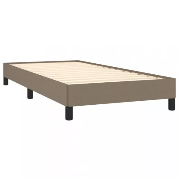 tópszínű szövet ágykeret matrac nélkül 100x200 cm