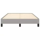 világosszürke szövet ágykeret matrac nélkül 120x200 cm