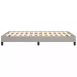 világosszürke szövet ágykeret matrac nélkül 120x200 cm