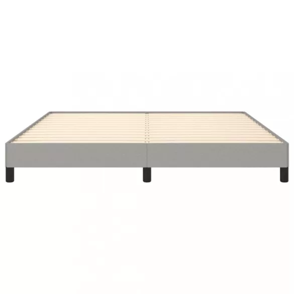világosszürke szövet ágykeret matrac nélkül 180 x 200 cm