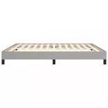 világosszürke szövet ágykeret matrac nélkül 180 x 200 cm