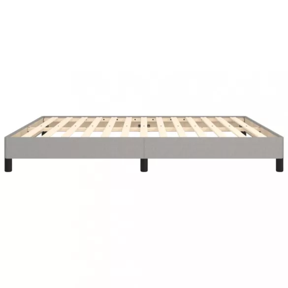 világosszürke szövet ágykeret matrac nélkül 180 x 200 cm