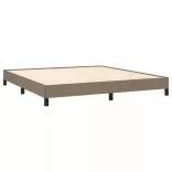 tópszínű szövet ágykeret matrac nélkül 180 x 200 cm