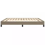 tópszínű szövet ágykeret matrac nélkül 180 x 200 cm