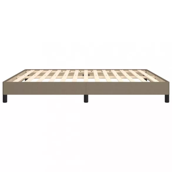 tópszínű szövet ágykeret matrac nélkül 180 x 200 cm