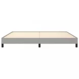 világosszürke szövet ágykeret matrac nélkül 200 x 200 cm