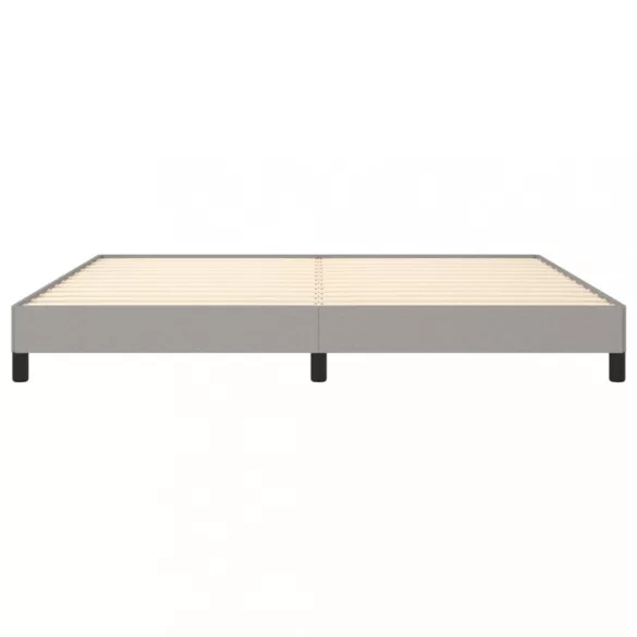 világosszürke szövet ágykeret matrac nélkül 200 x 200 cm