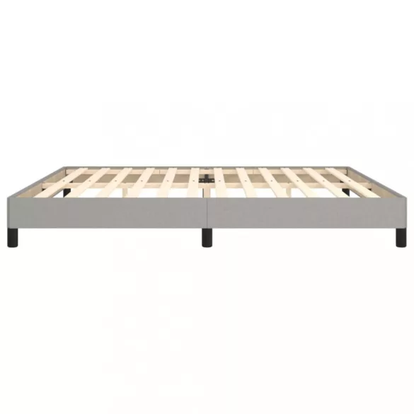 világosszürke szövet ágykeret matrac nélkül 200 x 200 cm