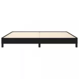 fekete szövet ágykeret matrac nélkül 200 x 200 cm