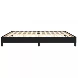 fekete szövet ágykeret matrac nélkül 200 x 200 cm