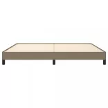 tópszínű szövet ágykeret matrac nélkül 200 x 200 cm