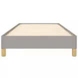 világosszürke szövet ágykeret matrac nélkül 80x200 cm