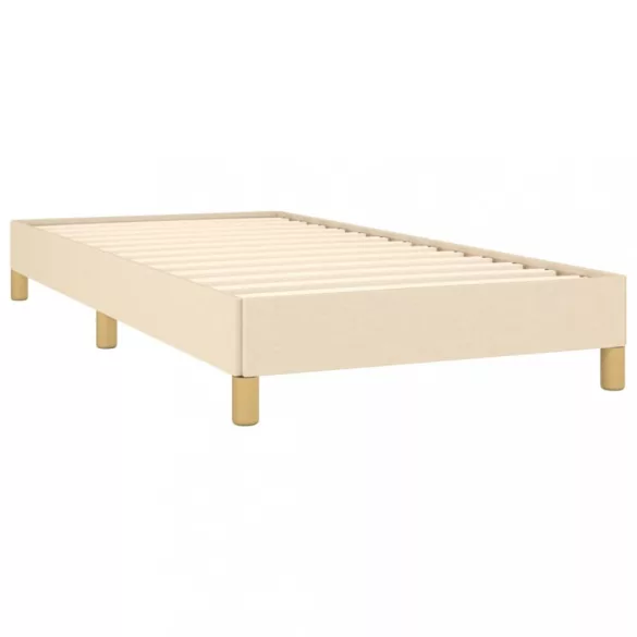 ágykeret matrac nélkül krém 80x200 cm szövet 80x200 cm