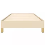 ágykeret matrac nélkül krém 80x200 cm szövet 80x200 cm