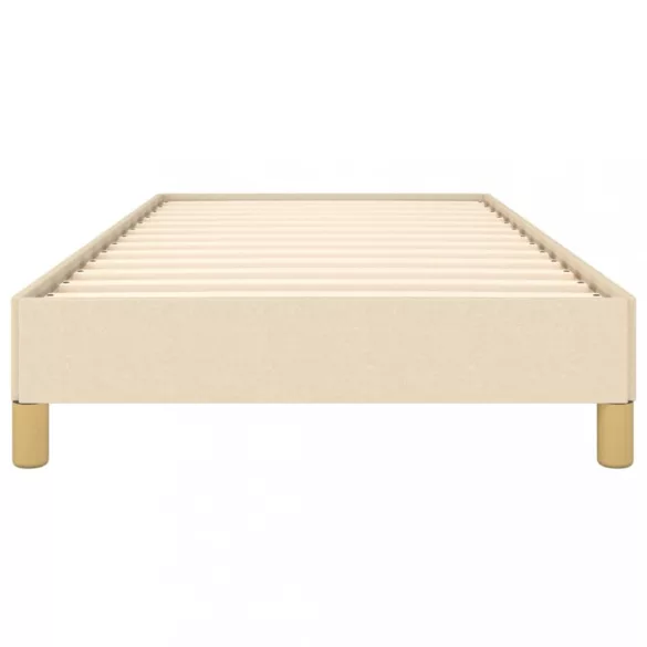 ágykeret matrac nélkül krém 80x200 cm szövet 80x200 cm