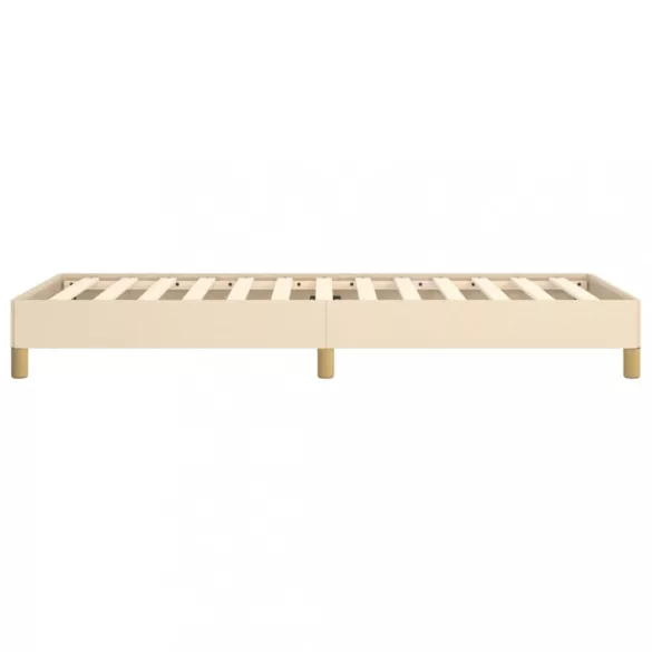 ágykeret matrac nélkül krém 80x200 cm szövet 80x200 cm