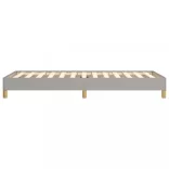 világosszürke szövet ágykeret matrac nélkül 90x190 cm