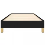 ágykeret matrac nélkül fekete 90x190 cm szövet